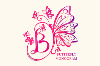 Butterfly Monogram Fonts for Creative Lettering Projects