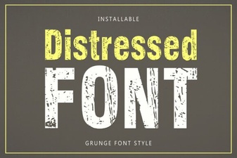 Distressed Font Designs for Authentic Digital Art Projects