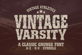 Vintage Varsity Font Styles & Download Guide