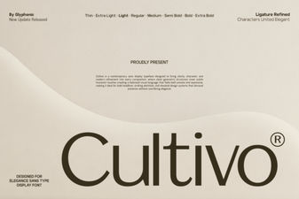 Cultivo Font: Creative Typography for Modern Design
