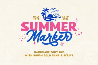 Summer Marker Fonts for Creative Projects