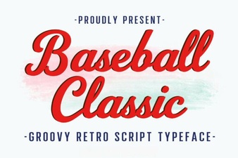 Baseball Font Design for Your Creative Sports Projects