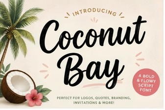 Creative Typography with Coconut Bay Font